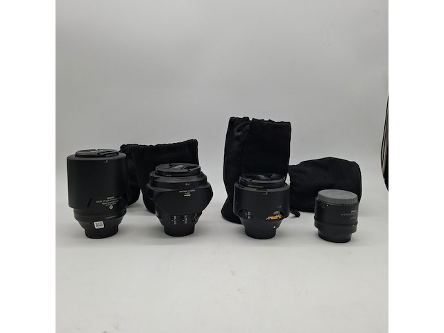 4x camera lens, nikon, o.a. af-s micro nikkor 105mm 1:2.8g ed vr - afbeelding 1 van  17