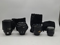 4x camera lens, nikon, o.a. af-s micro nikkor 105mm 1:2.8g ed vr - afbeelding 1 van  17