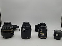 4x camera lens, nikon, o.a. af-s micro nikkor 105mm 1:2.8g ed vr - afbeelding 1 van  15