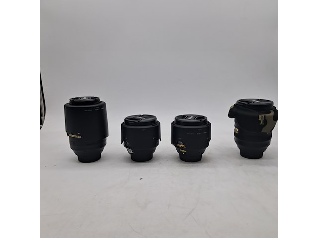 4x camera lens, nikon, o.a. af-s micro nikkor 105mm 1:2.8g ed - afbeelding 1 van  14