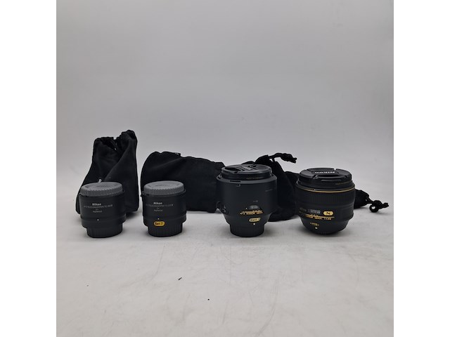 4x camera lens, nikon, o.a. af-s nikkor 58mm 1:1.4g - afbeelding 1 van  8
