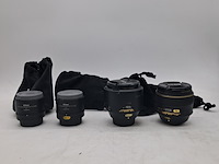 4x camera lens, nikon, o.a. af-s nikkor 58mm 1:1.4g - afbeelding 1 van  8