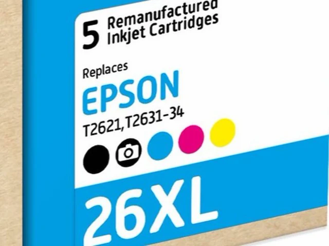 4x cartridge compatibel met epson multipack 26 xl, recycleclub - afbeelding 2 van  2