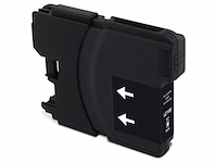 4x cartridges voor brother lc-1100 zwart, recycleclub, zwart - afbeelding 2 van  2