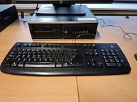 4x computer met beeldscherm en toetsenbord hp, hp pro 6300 sff i5 en hp 6300 sff, bouwjaar 2013 en 2016 - afbeelding 5 van  13