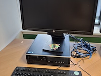 4x computer met beeldscherm en toetsenbord hp, hp pro 6300 sff i5 en hp 6300 sff, bouwjaar 2013 en 2016 - afbeelding 6 van  13