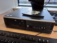 4x computer met beeldscherm en toetsenbord hp, hp pro 6300 sff i5 en hp 6300 sff, bouwjaar 2013 en 2016 - afbeelding 7 van  13