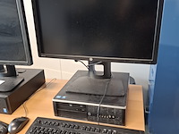 4x computer met beeldscherm en toetsenbord hp, hp pro 6300 sff i5, hp elitedesk 800 g1 sff i5 en , bouwjaar 2013 en 2016 - afbeelding 10 van  17