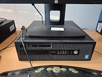4x computer met beeldscherm en toetsenbord hp, hp pro 6300 sff i5, hp elitedesk 800 g1 sff i5 en , bouwjaar 2013 en 2016 - afbeelding 17 van  17