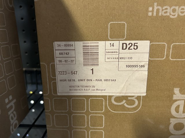 4x contacteur, 2x inbouwunit leeg hager - afbeelding 4 van  6