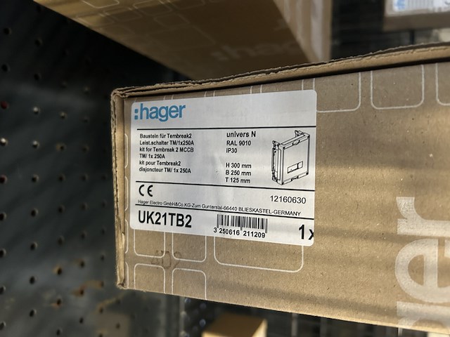 4x contacteur, 2x inbouwunit leeg hager - afbeelding 6 van  6