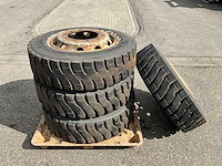 4x continental 275/70 r22.5 urban-traffic m+s band met velg - afbeelding 4 van  7