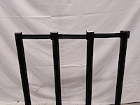 4x crowd control / afzetpaaltjes, showgear, showgear pro 2m, zwart - afbeelding 2 van  4