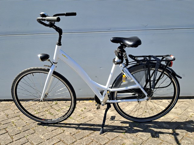 4x damesfiets, wit - afbeelding 5 van  9