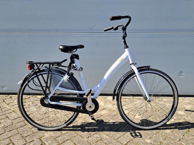 4x damesfiets, wit - afbeelding 8 van  9