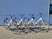 4x damesfiets, wit