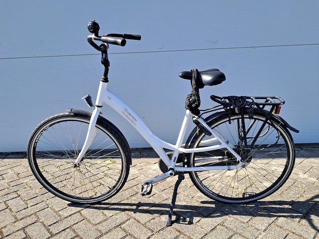 4x damesfiets, wit - afbeelding 9 van  9