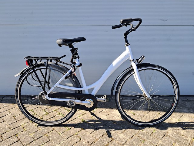 4x damesfiets, wit - afbeelding 4 van  9