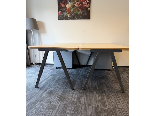 4x design tafels piet boon, licht hout - afbeelding 2 van  3
