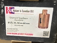 4x diamantboorkronen in koffer - afbeelding 4 van  4