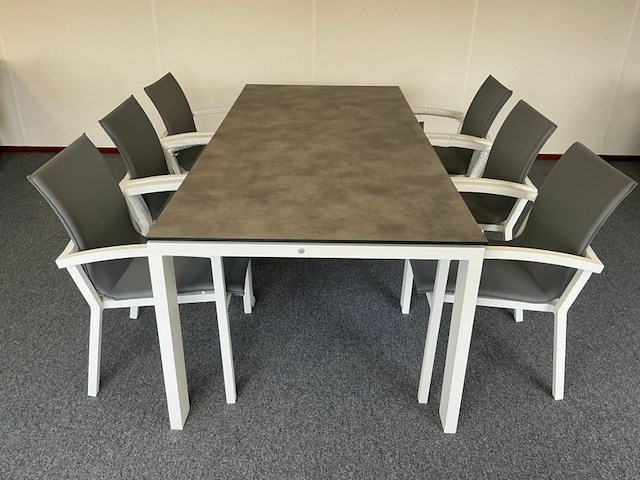4x dining chair , suns , anzio, mrg/light antraciet - afbeelding 1 van  7