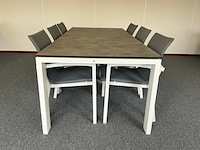 4x dining chair , suns , anzio, mrg/light antraciet - afbeelding 7 van  7