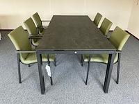4x dining chair , suns , anzio, mrg/light antraciet - afbeelding 1 van  8