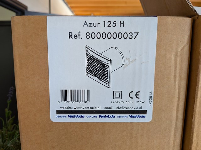4x diverse badkamer ventilator azur - afbeelding 3 van  7