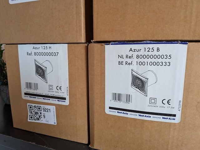 4x diverse badkamer ventilator azur - afbeelding 7 van  7