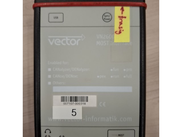 4x diverse interface t.b.v. automotive netwerktechniek vector, vn2610, vn7600, vn2640, vn2600 - afbeelding 10 van  10