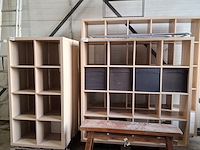 4x diverse vakkenkast