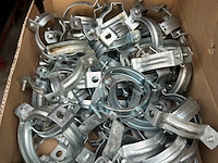 4x doos met installatiemateriaal met o.a. metalen pijpbeugels - afbeelding 2 van  9
