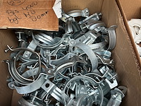 4x doos met installatiemateriaal met o.a. metalen pijpbeugels - afbeelding 4 van  9