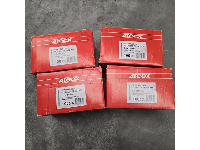 4x doos spanhulzen, 4tecx, 2147483647 - afbeelding 1 van  4