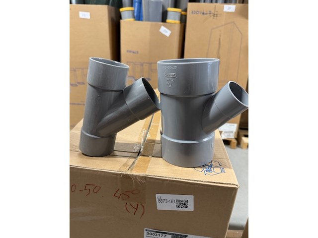 4x doos t-stuk, wavin wadal, 3003177 en 3003165 - afbeelding 1 van  4