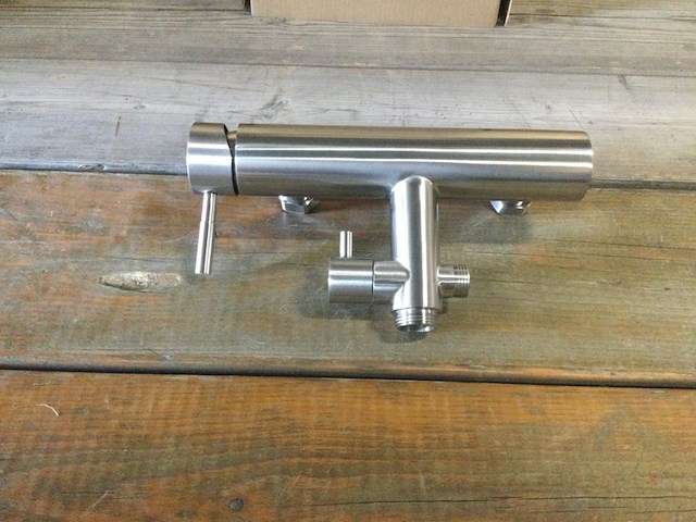 4x douche mengkraan, chroom - afbeelding 1 van  5