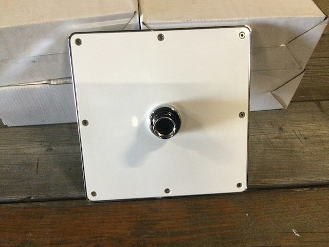 4x douchekop voor regendouche, 821439, chroom/wit - afbeelding 4 van  6