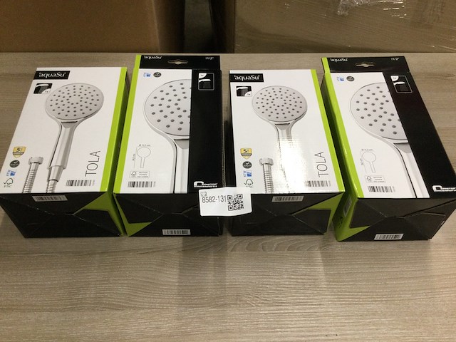 4x douchekoppen, aquasu, tola, chroom - afbeelding 1 van  3