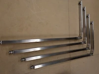 4x douchekraan met douchearm allibert, rvs - afbeelding 5 van  7