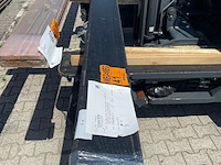 4x douglas zweeds rabat zwart gecoat, 26x190mm, lengte 500cm - afbeelding 1 van  3
