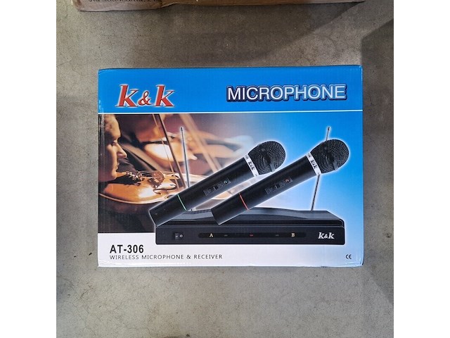 4x draadloze microfoonset, k&k, at-306 - afbeelding 1 van  3