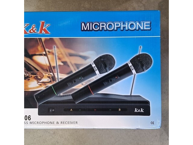 4x draadloze microfoonset, k&k, at-306 - afbeelding 2 van  3