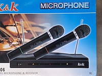 4x draadloze microfoonset, k&k, at-306 - afbeelding 2 van  3