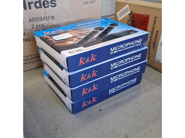 4x draadloze microfoonset, k&k, at-306 - afbeelding 3 van  3