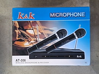 4x draadloze microfoonset, k&k, at-306