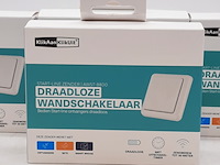 4x draadloze wandschakelaar, klikaanklikuit - afbeelding 2 van  4