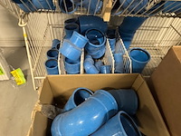 4x draadmand met pvc bochten en t-stukken, dykasono, blauw - afbeelding 2 van  10