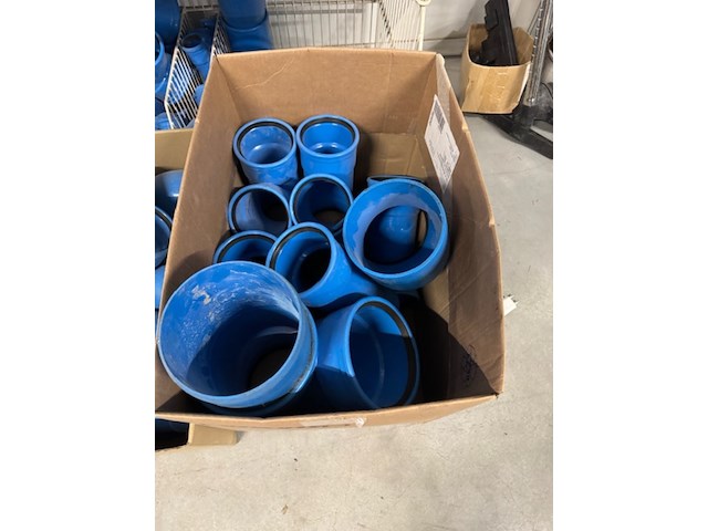 4x draadmand met pvc bochten en t-stukken, dykasono, blauw - afbeelding 3 van  10