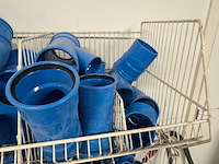 4x draadmand met pvc bochten en t-stukken, dykasono, blauw - afbeelding 6 van  10