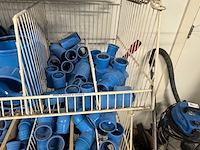 4x draadmand met pvc bochten en t-stukken, dykasono, blauw - afbeelding 8 van  10